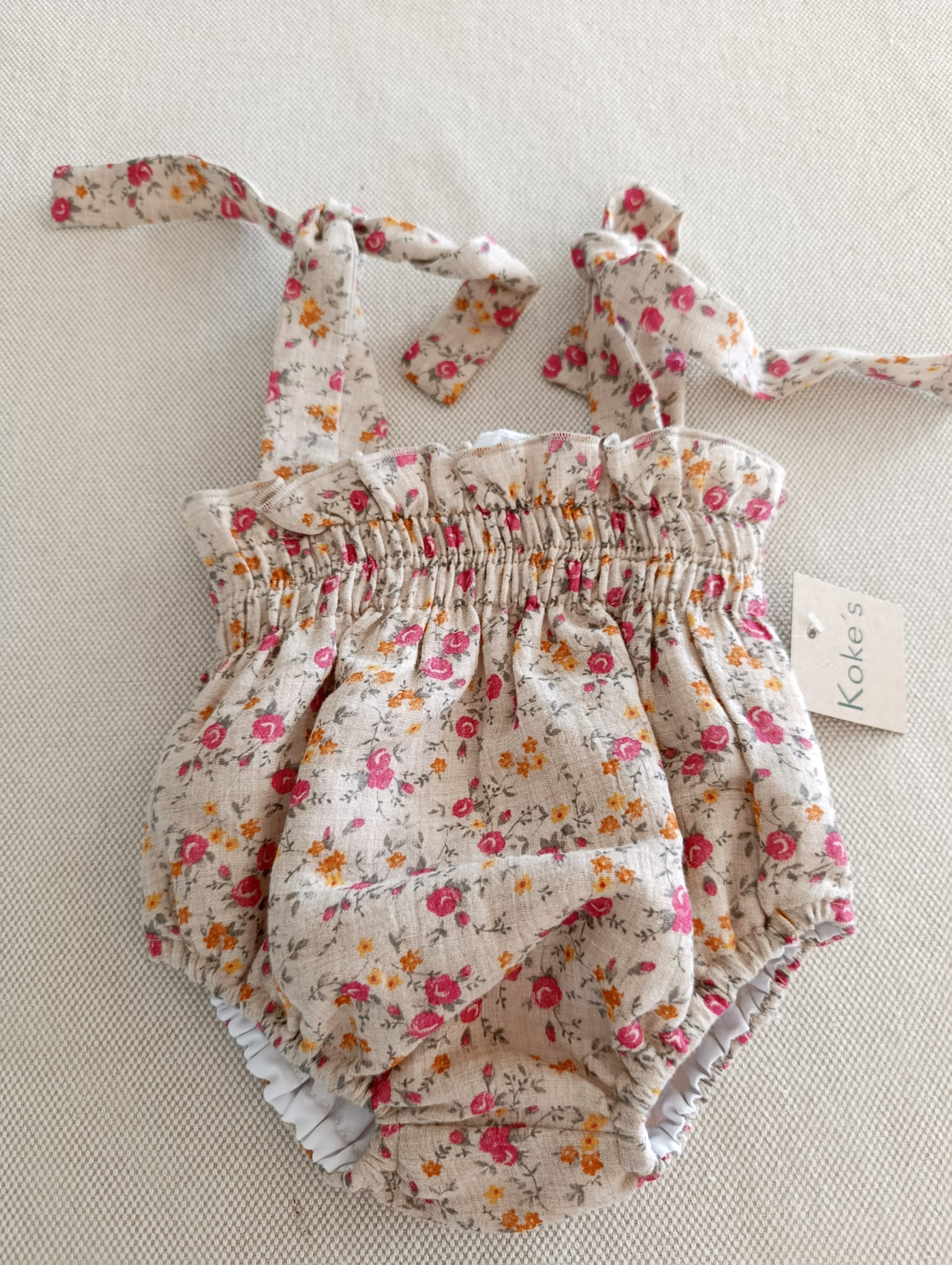 Peto de gomas en bambula de flores